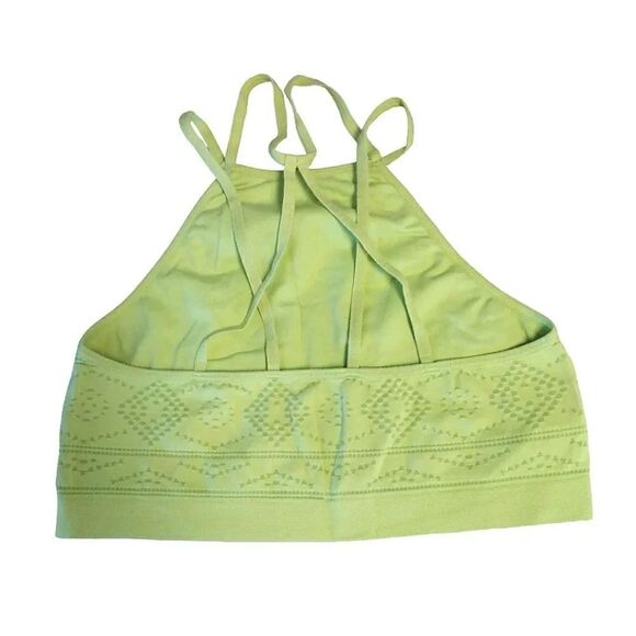 Victoria's Secret 2016 Neon High Neck Strappy Textured Bralette Small - Picture 6 of 14